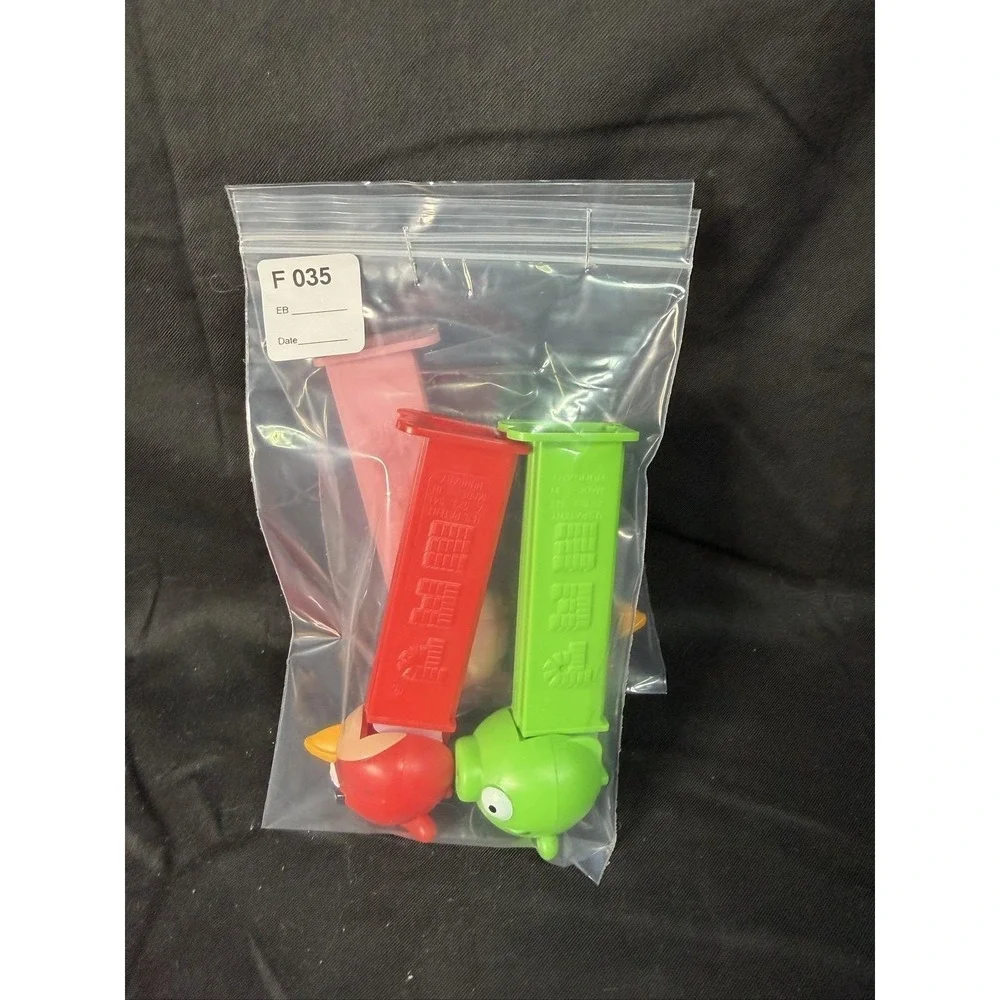 PEZ Angry Birds Dispensers Set 4 Red Green Pig Stella Bomb